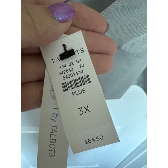 NWT T by Talbots Woman UPF 50+ Long Sleeve Top, 3X - Picture 6 of 6